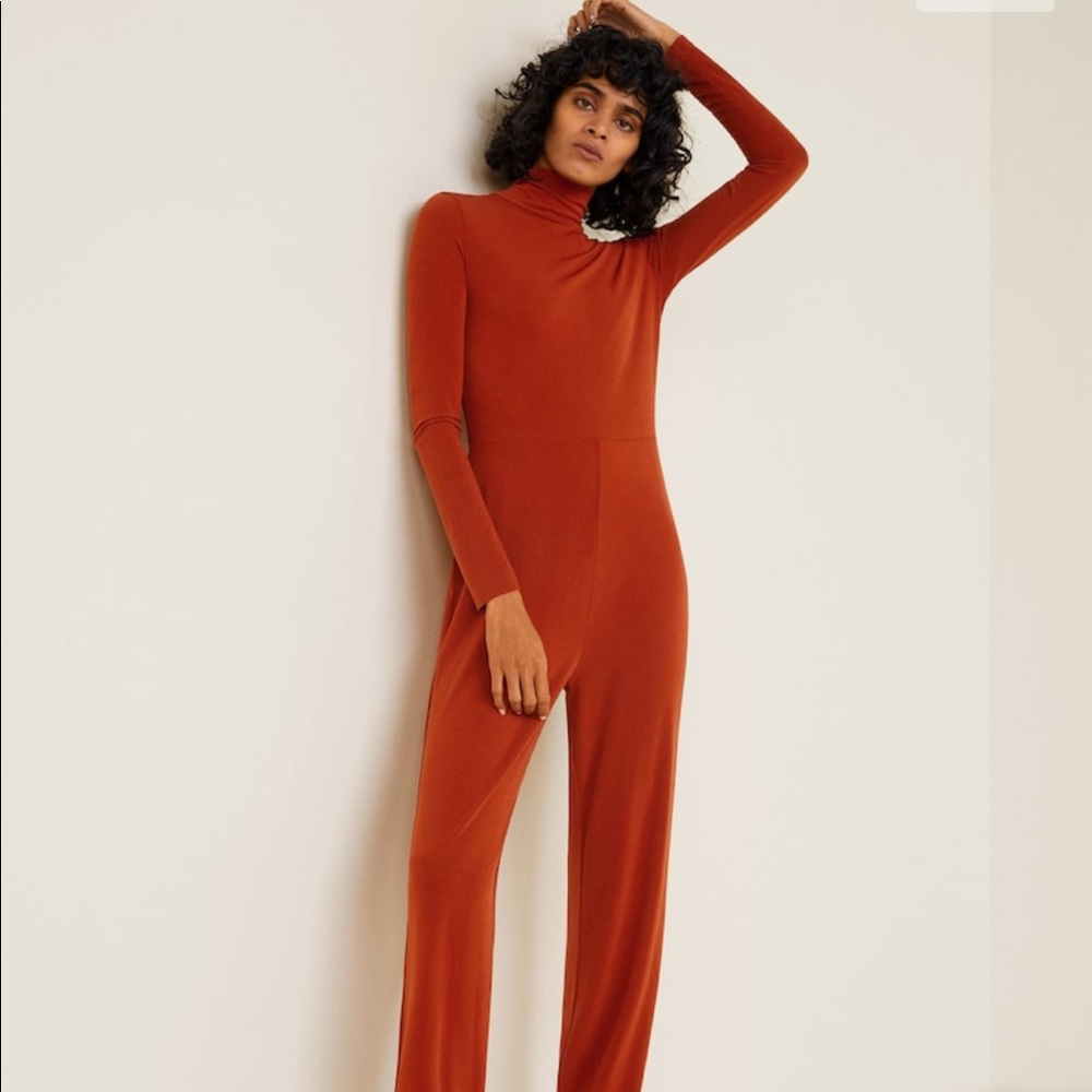 Mango Rust Jumpsuit